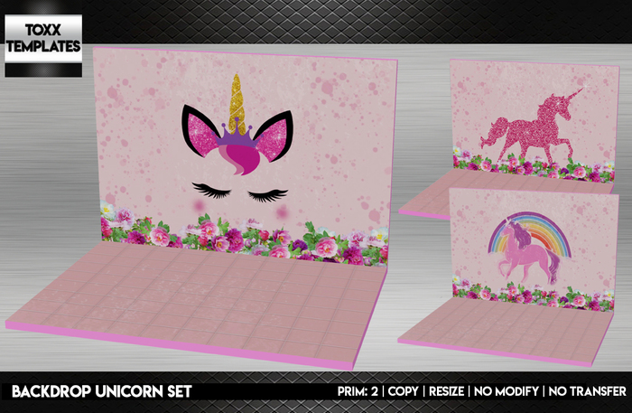 TT Backdrop Unicorn Set