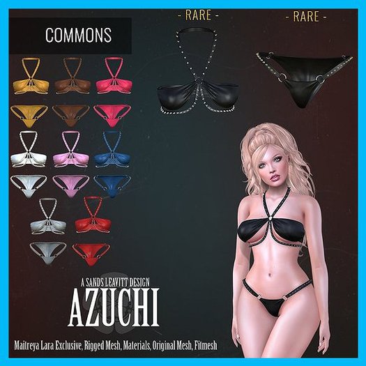 [Azuchi] Kat Panties & Top set Gray