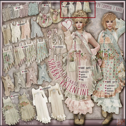 !gO! Shabby Valentine - wraps