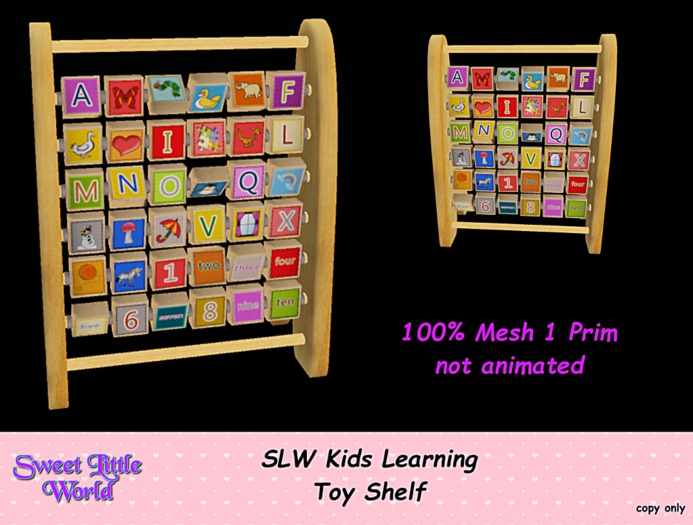 SLW Kids Learning Toy Shelf