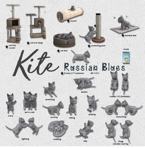 KITE - Russian Blues - Scratching Post RARE