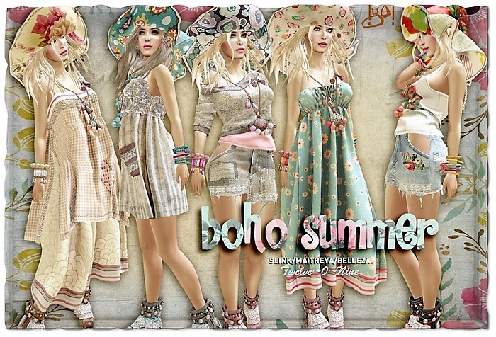 !gO! boho summer  SLINK SET