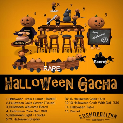 10,[MB] Halloween chair -Black-