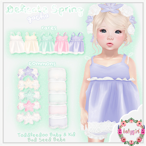 ~{Babygirl}~ Delicate Spring - Flowers [Buttercream]