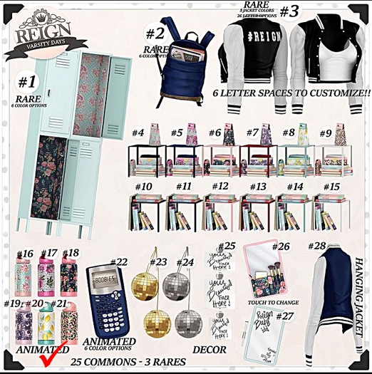 REIGN.- VARSITY DAYS WATER BOTTLE #21