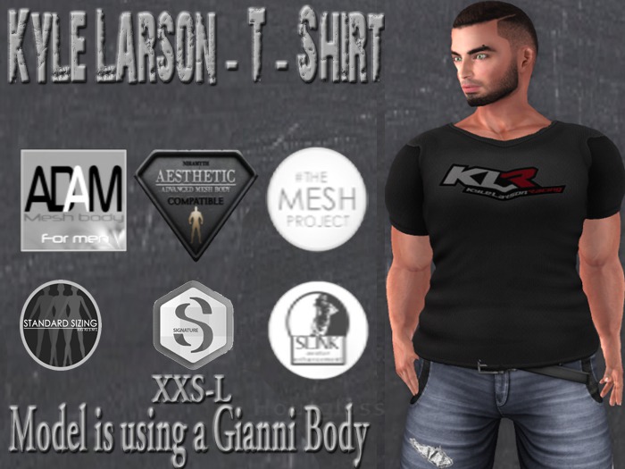 Kyle Larson - Men's Grey T-Shirt