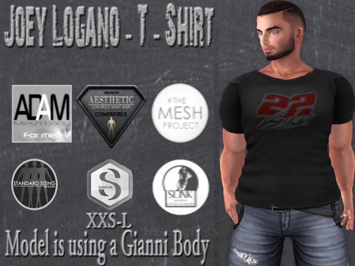 Joey Logano - Men's Grey T-Shirt