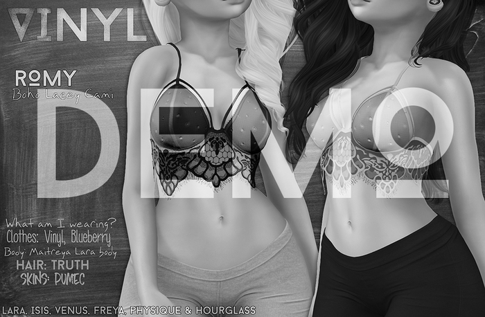 Vinyl - Romy Boho Lace Cami Pak DEMO