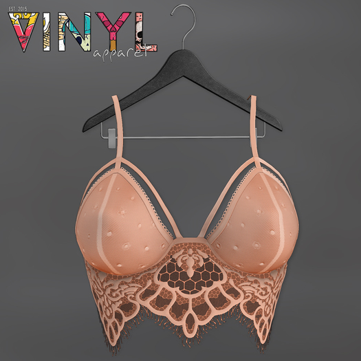 Vinyl - Romy Boho Lace Cami Pak Peach
