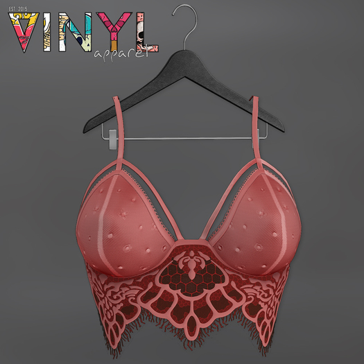 Vinyl - Romy Boho Lace Cami Pak Red