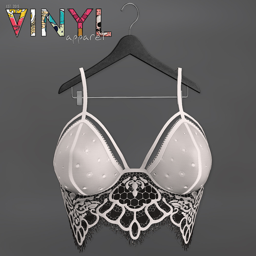 Vinyl - Romy Boho Lace Cami Pak White