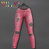 Vinyl - Alexis Jeans Pak Hot Pink