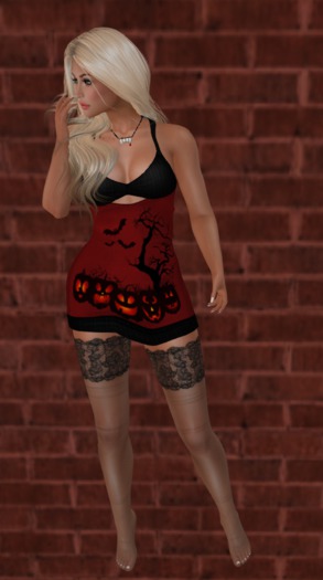 MAD SPOOKY PUMPKINS Dress in Vampires Blood