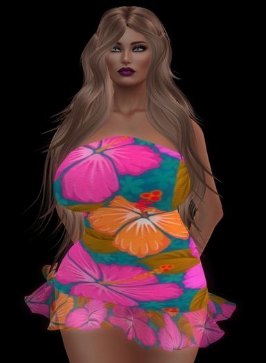 DRESS - SUMMER FUN TROPICAL PINK - MAITREYA B