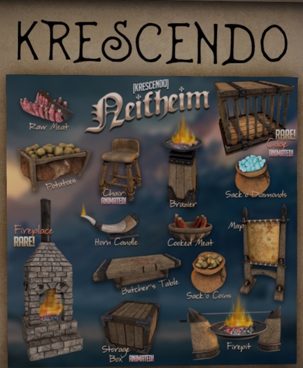 [Kres] Niflheim - Fireplace - RARE - LootBox