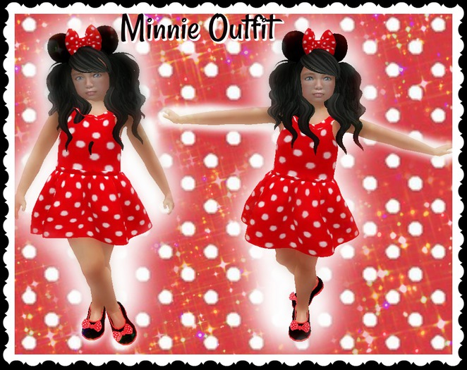 Minnie Oufit- fits ND/MD, Toodle Baby, Toodle Kid, Bebe