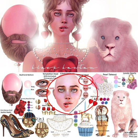 *[Black Bantam] Editoral Temptation Head 01 Lashes RARE