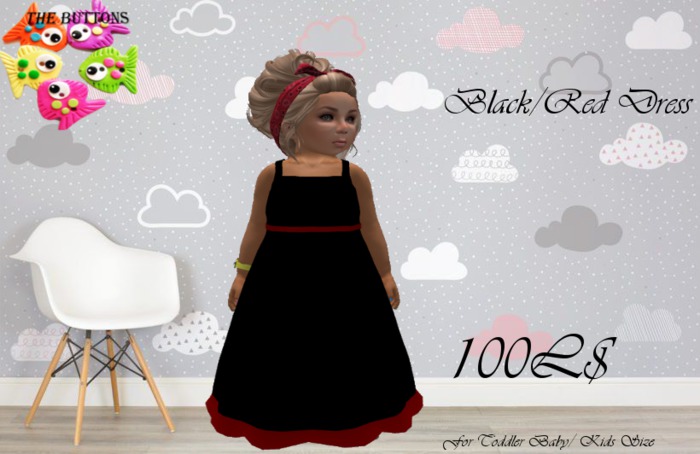 Black/Red Dress Boxed