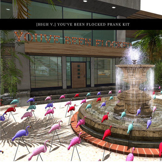 [high v.] you've been flocked prank