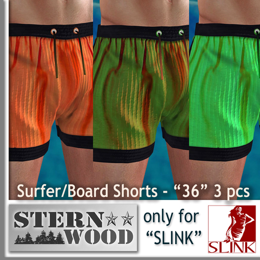 "SLINK" - Beach Short Set "36" - box
