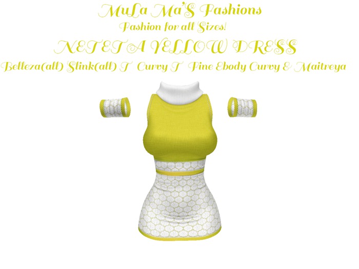 MuLa Ma'S NETETA Yellow Dress
