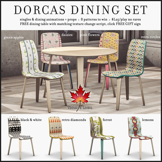 Trompe Loeil - Dorcas Dining Chair Pink Flowers