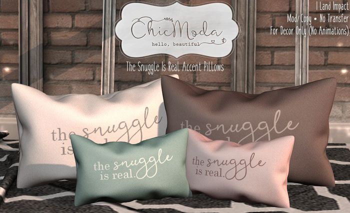 ChicModa // Accent PIllows // Snuggle (Add Me)