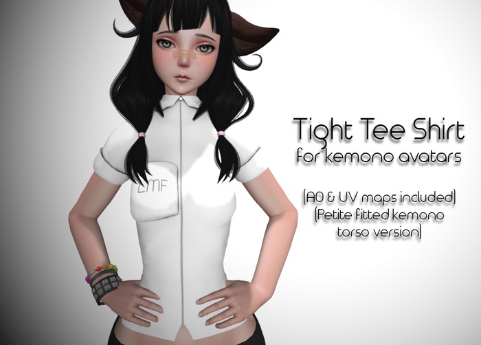 LMF Fitted Kemono Torso Tight Tee Shirt (Petite)