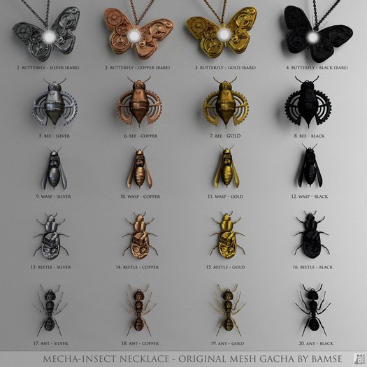 14. :B: MECHA-INSECT NECKLACE - BETTLE (COPPER)