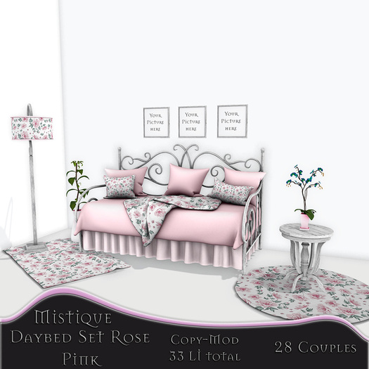 **Mistique** Daybed Set Rose Pink (wear me)