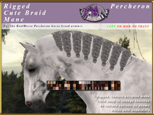 *E* Cute Braided Mane Trim [BOXED] RH Percheron