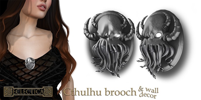 Eclectica Cthulhu Wall Decor_Silver