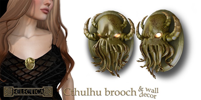 Eclectica Cthulhu Wall Decor_Gold