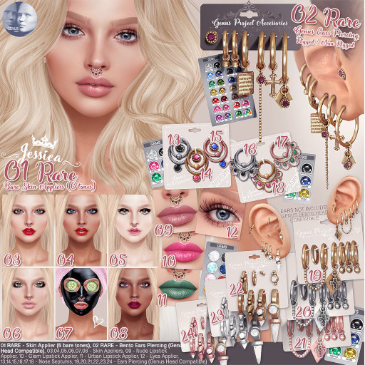 17 GENUS Piercing - Septum Type B /JESSICA/ - ROSE GOLD