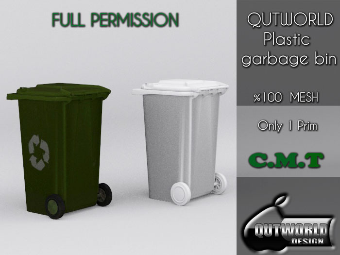 .::QUTWORLD Plastic garbage bin::.FP Unpack (ADD)