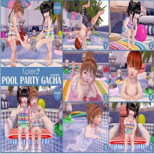 Kokoro Poses - Pool Party 1 *Rezz&Open*