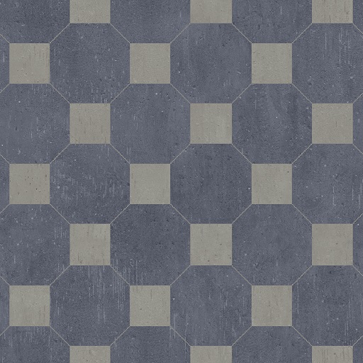 Seamless Blue-Gray Hexagonal Tiles