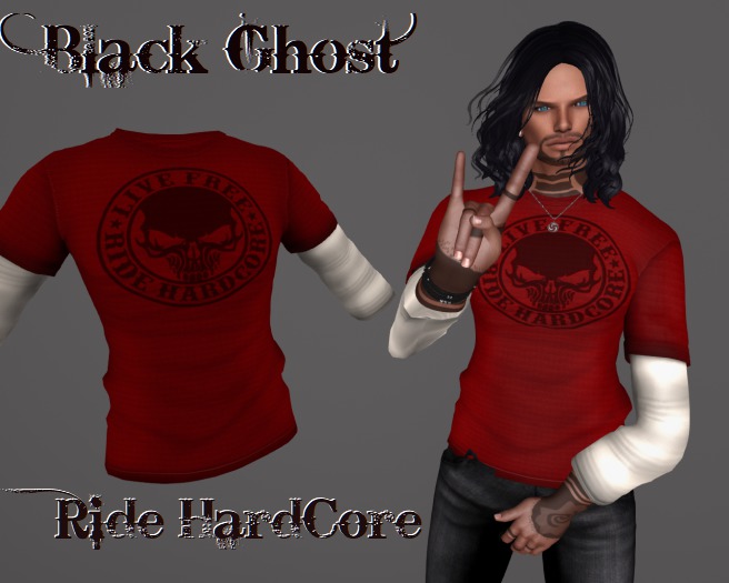 Black Ghost Ride Hardcore Tee