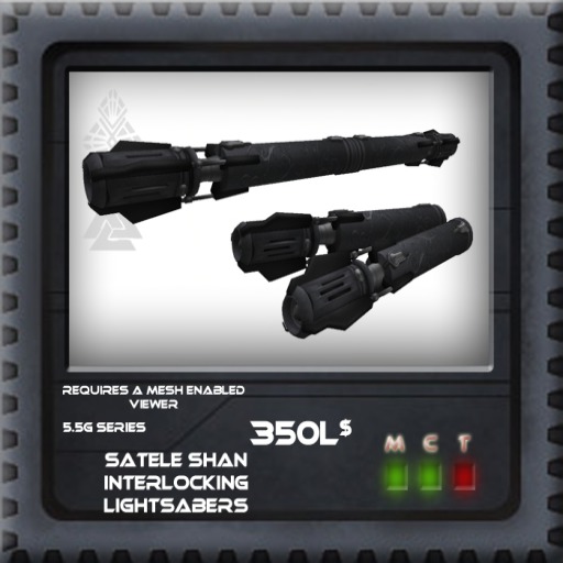 [CrashD-Valr] Satele Shan Interlocking Lightsabers [5.5g]