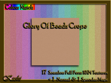 !Kushi! GloryOfBeadsCREPE Textures -WEAR TO UNPACK
