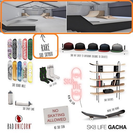 [Bad Unicorn] SK8 Hat Shelf #3
