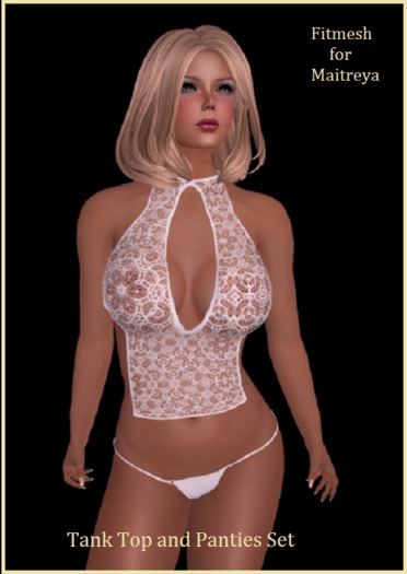 LACE TANK TOP AND PANTIES SET FOR MAITREYA !
