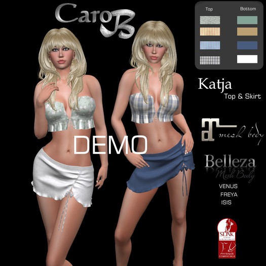 Caro-B KATJA TOP & SKIRT -DEMO
