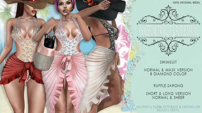 iS Rhinestone Swimsuit FATPACK [WEAR ME]
