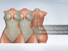 iS Rhinestone Swimsuit TEAL/MINT [WEAR ME]