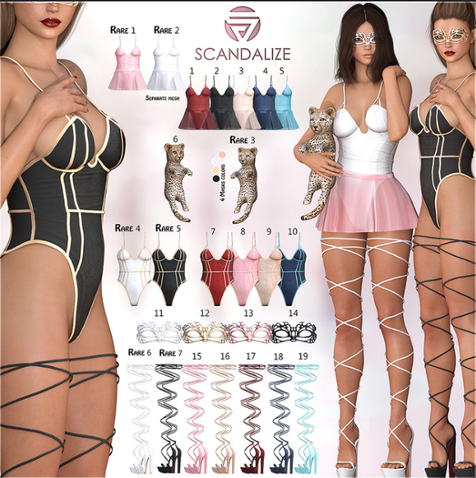 Scandalize.SEDUCTION.Body Black. Maitreya RARE