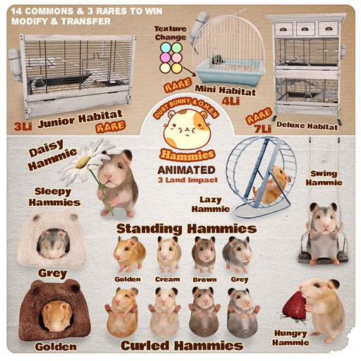 dust bunny & OMEN . hammies . standing hammie . cream BOX 1