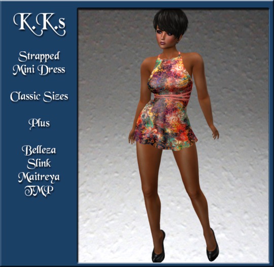 KK's Mesh Mini Dress - Coral
