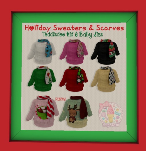 Sugarhaii Sweater & Scarf [baby] white