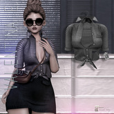 Valentina E. Maisie Gingham Shirt Black